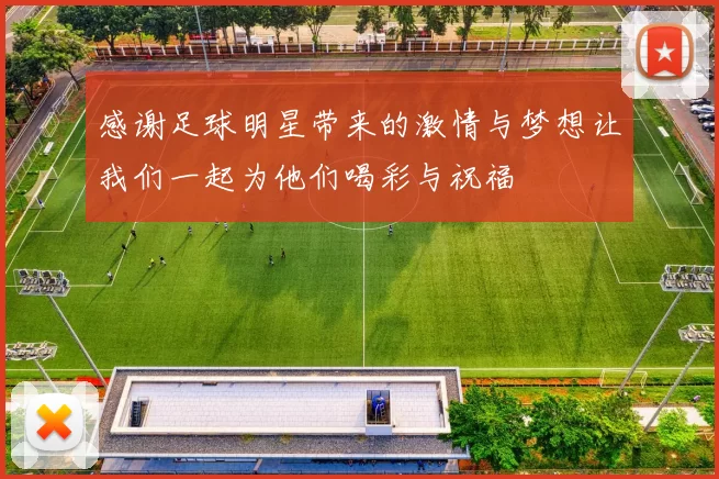 感谢足球明星带来的激情与梦想让我们一起为他们喝彩与祝福